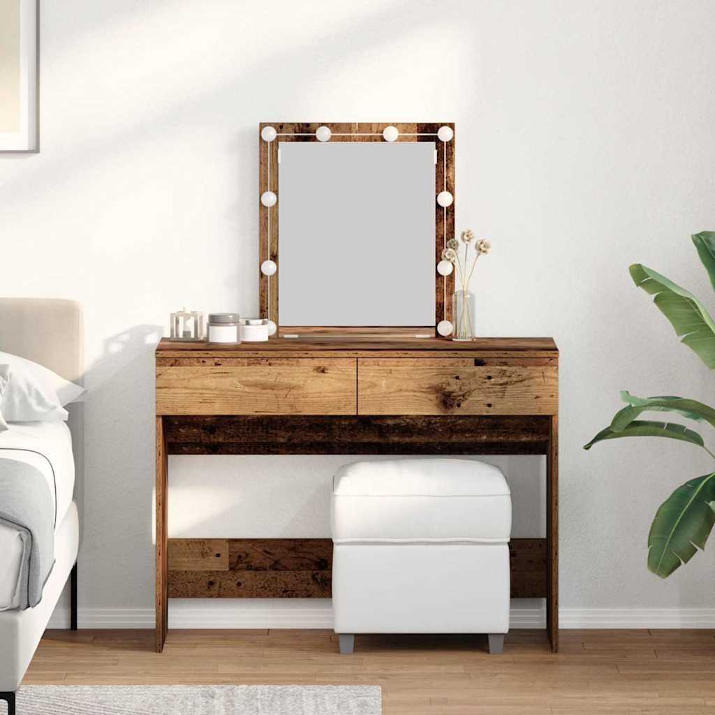 Dressing Table With Led 100X40X130 Cm